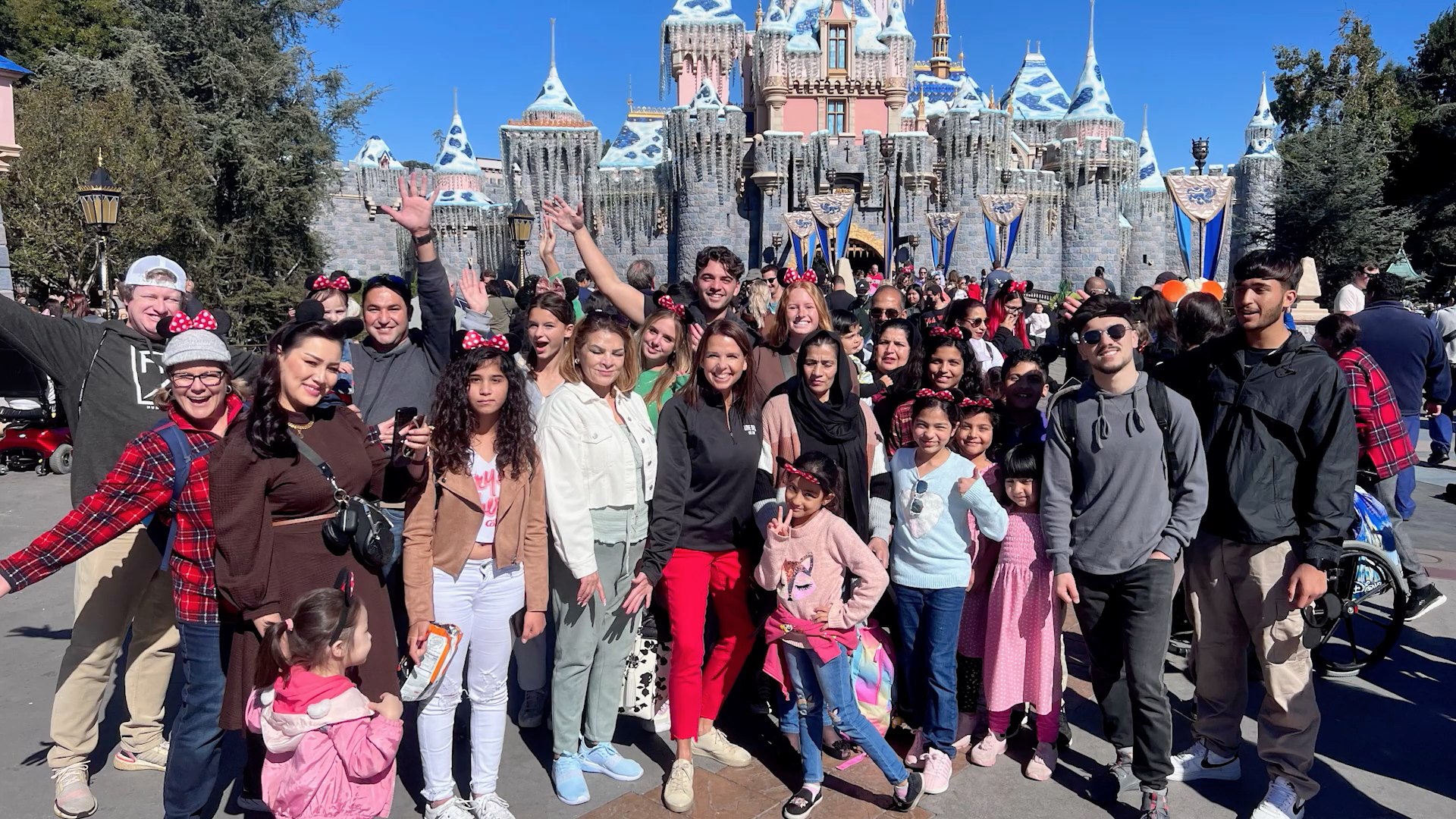 Disneyland with our Afghan and Ukrainian friends!
