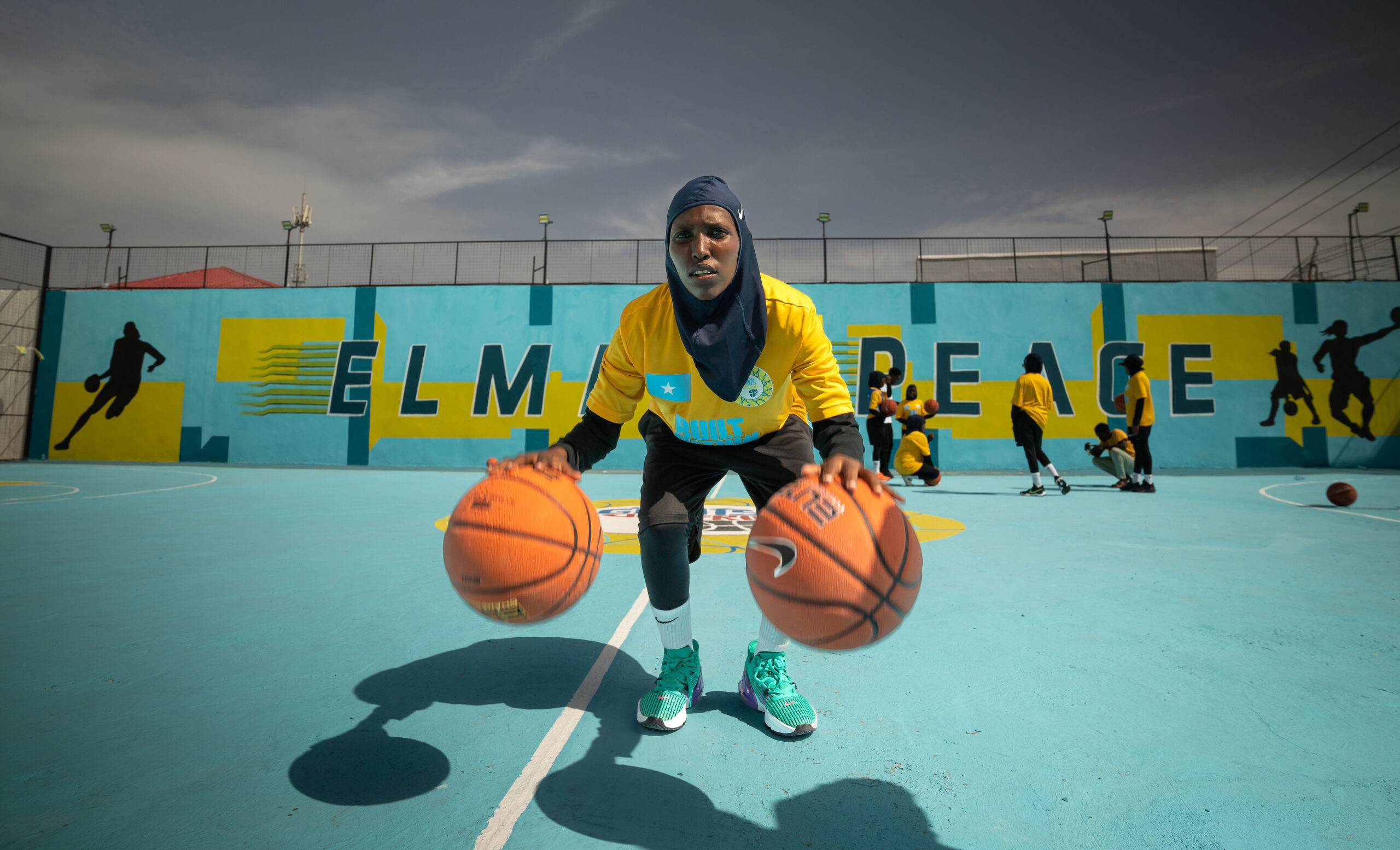 Basketball at our Girls Leadership Academy in Somalia