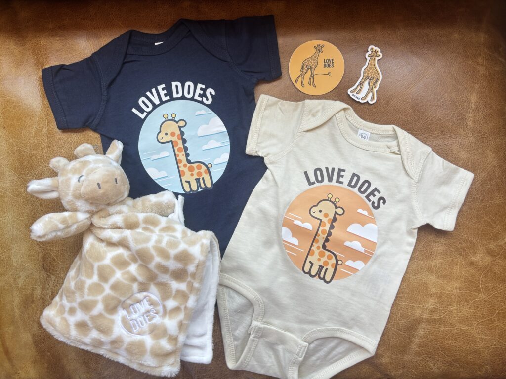 Love Does Giraffe Merch